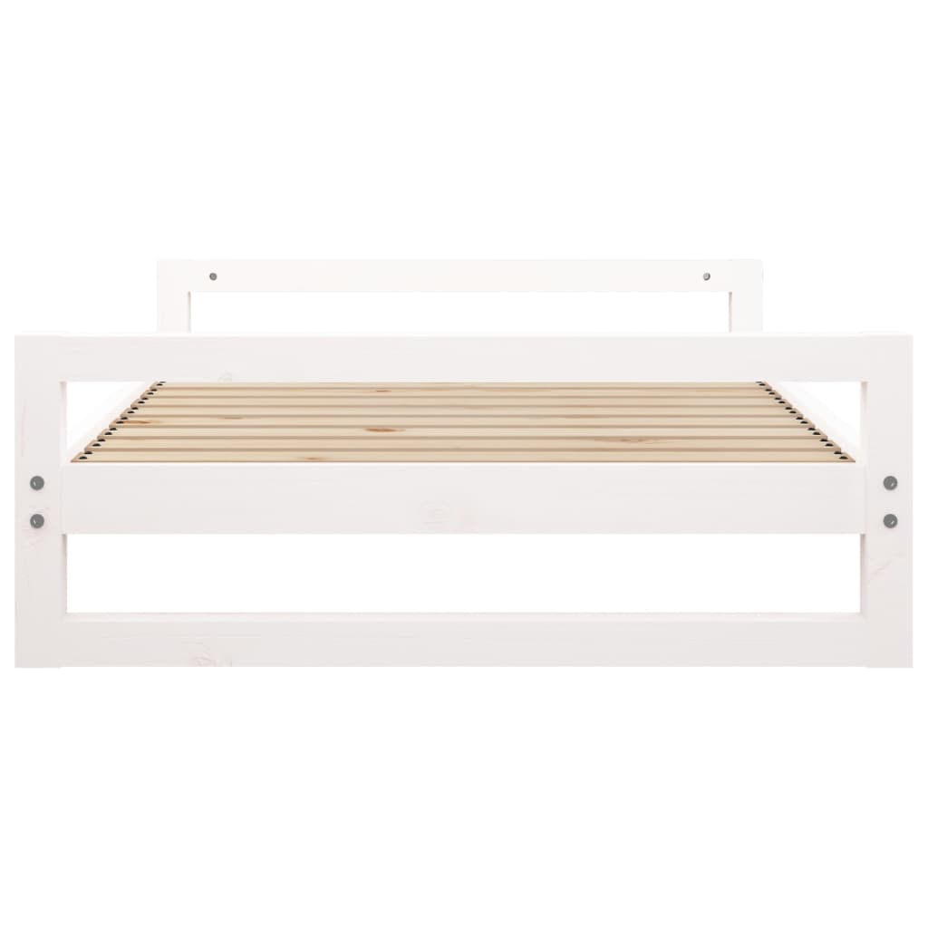 Hondenmand 105,5X75,5X28 Cm Massief Grenenhout 105.5 x 75.5 x 28 cm Wit