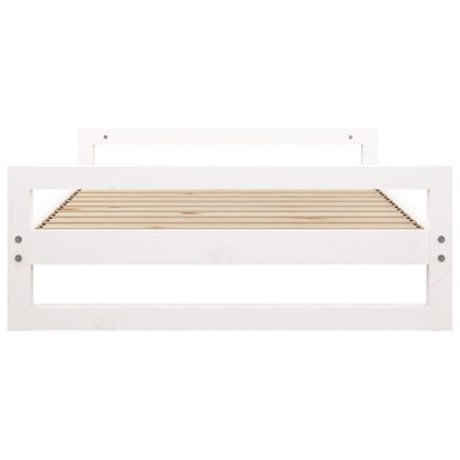 Hondenmand 105,5X75,5X28 Cm Massief Grenenhout 105.5 x 75.5 x 28 cm Wit