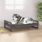 Hondenmand 105,5X75,5X28 Cm Massief Grenenhout 105.5 x 75.5 x 28 cm Grijs