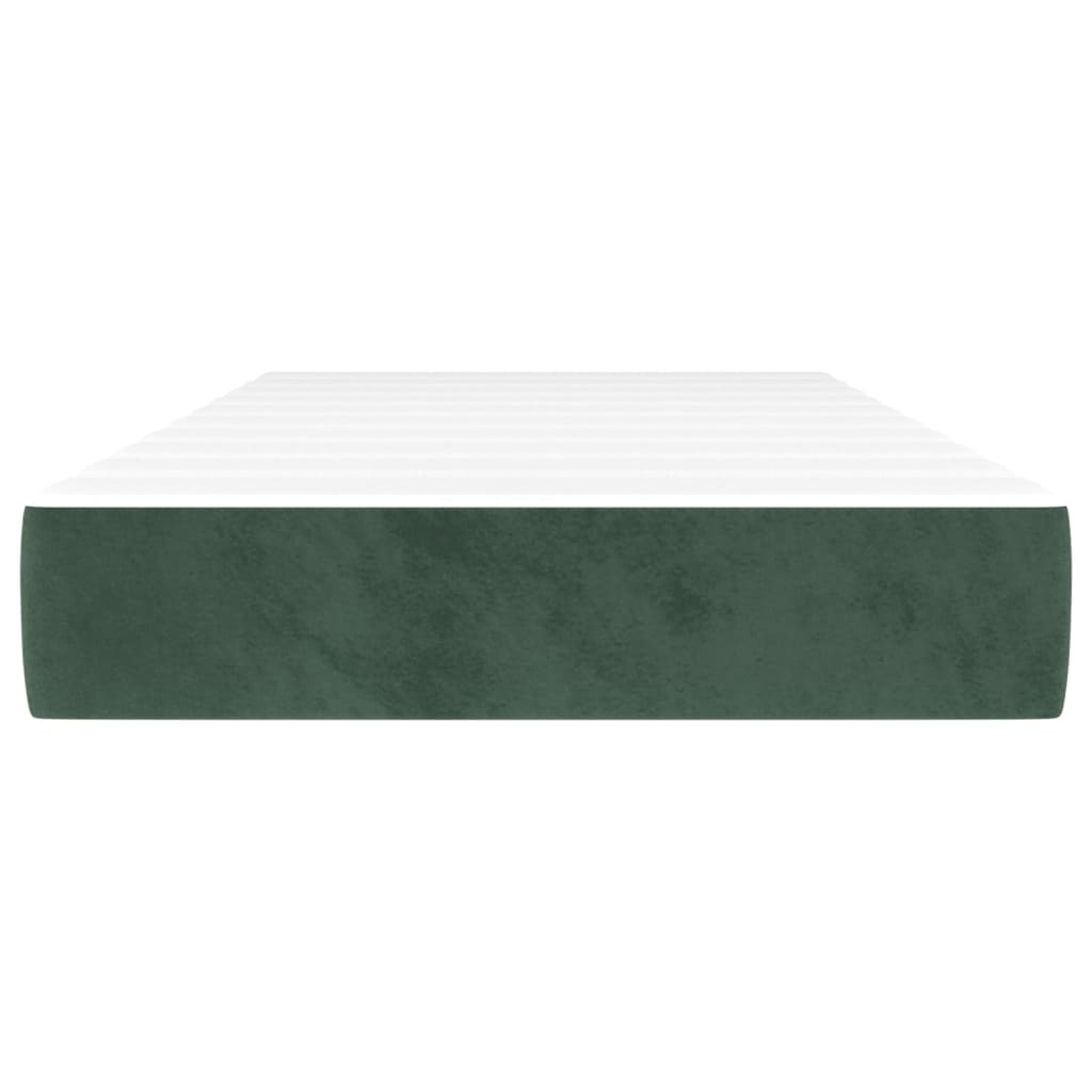Pocketveringmatras 80x200x20 cm fluweel donkergroen