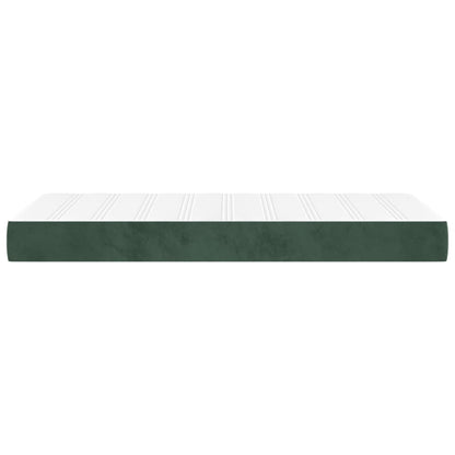 Pocketveringmatras 80x200x20 cm fluweel donkergroen
