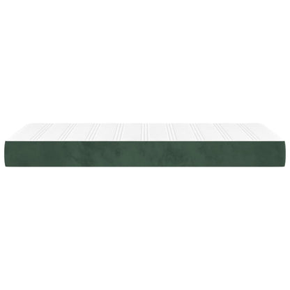 Pocketveringmatras 90x200x20 cm fluweel donkergroen