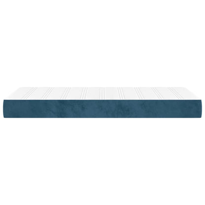 Pocketveringmatras 90x200x20 cm fluweel donkerblauw