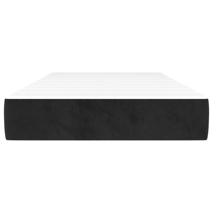 Pocketveringmatras 100x200x20 cm fluweel zwart