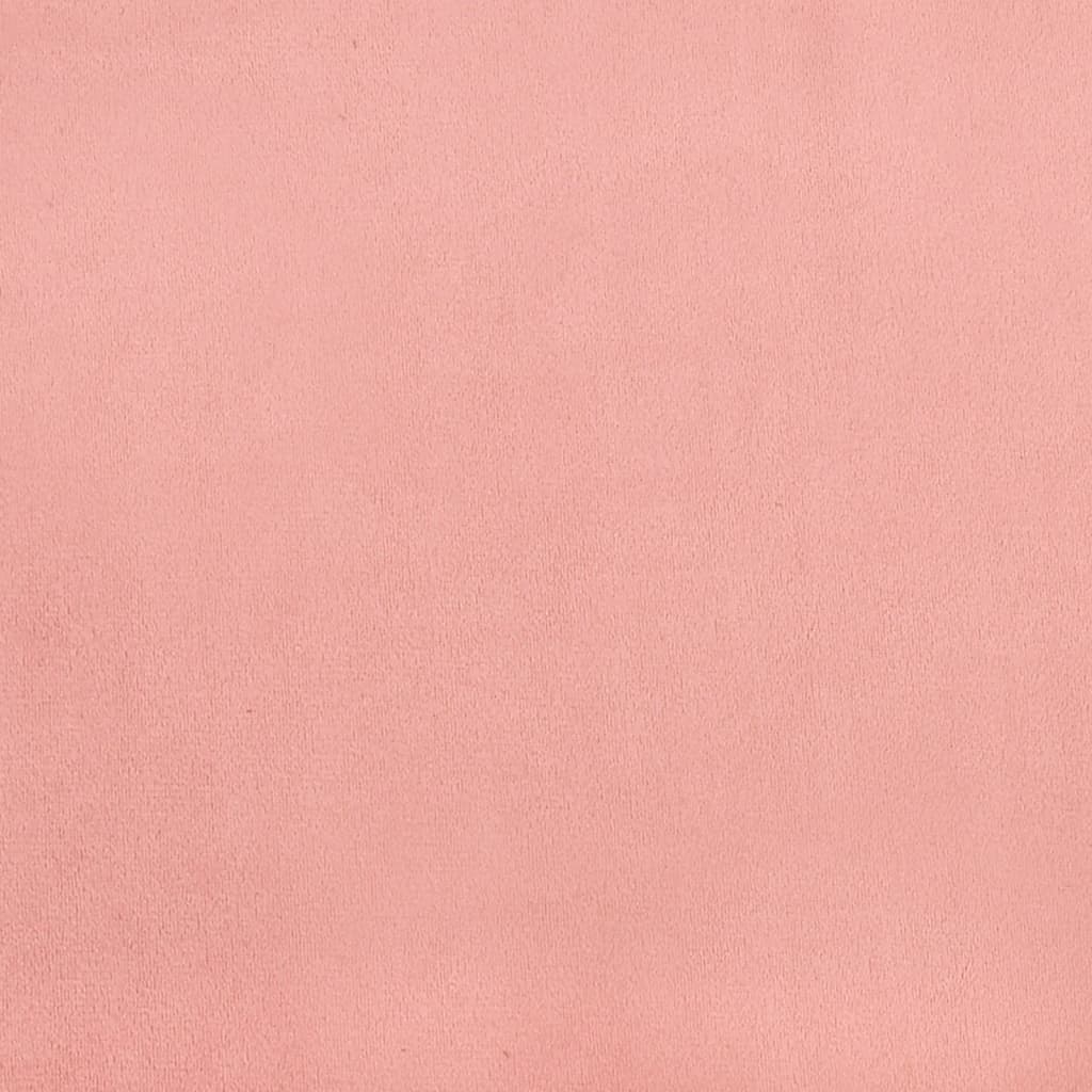 Pocketveringmatras 100x200x20 cm fluweel roze