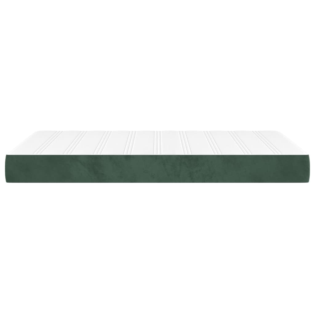 Pocketveringmatras 120x200x20 cm fluweel donkergroen