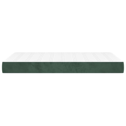 Pocketveringmatras 120x200x20 cm fluweel donkergroen