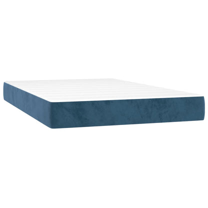 Pocketveringmatras 120x200x20 cm fluweel donkerblauw