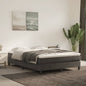 Pocketveringmatras 140x190x20 cm fluweel donkergrijs