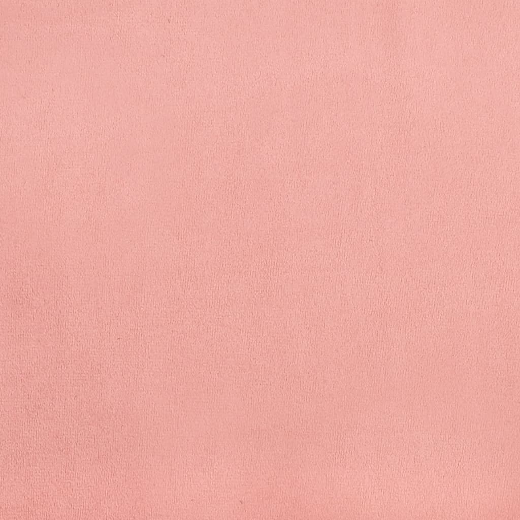 Pocketveringmatras 140x190x20 cm fluweel roze