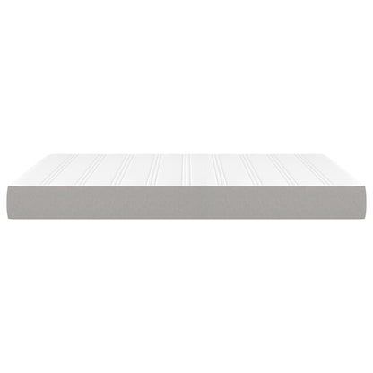 Pocketveringmatras 140x200x20 cm stof lichtgrijs