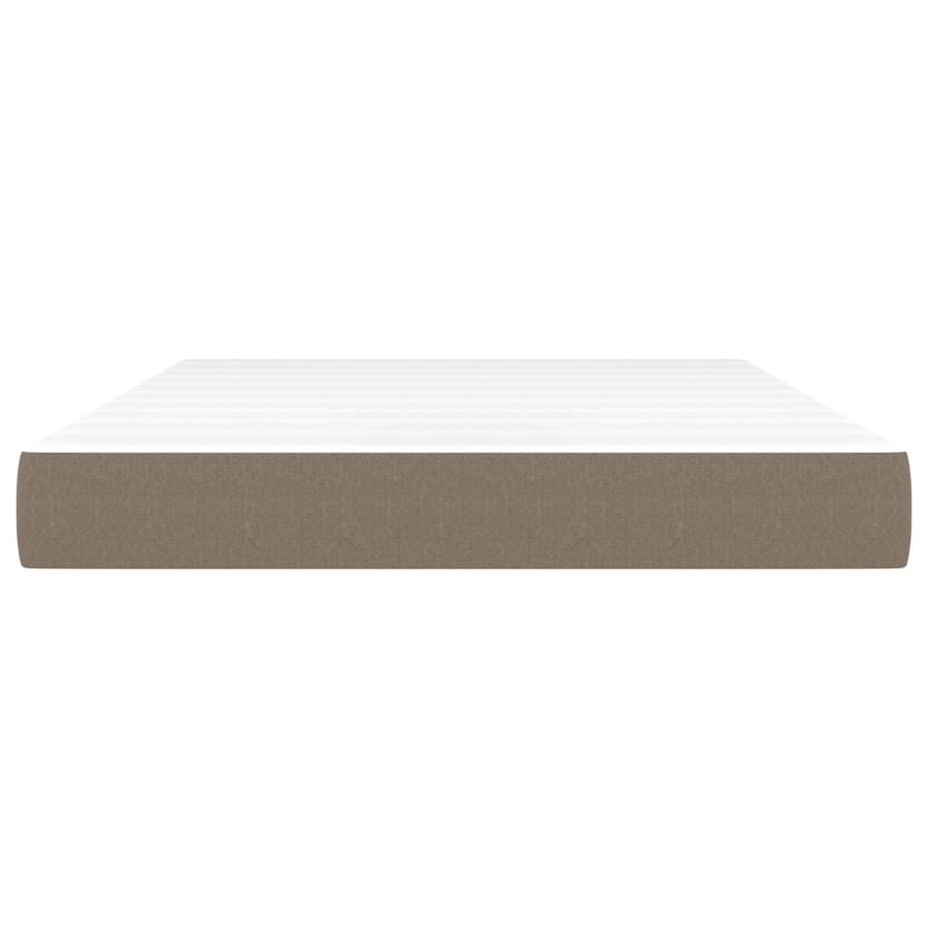 Pocketveringmatras 140x200x20 cm stof taupe