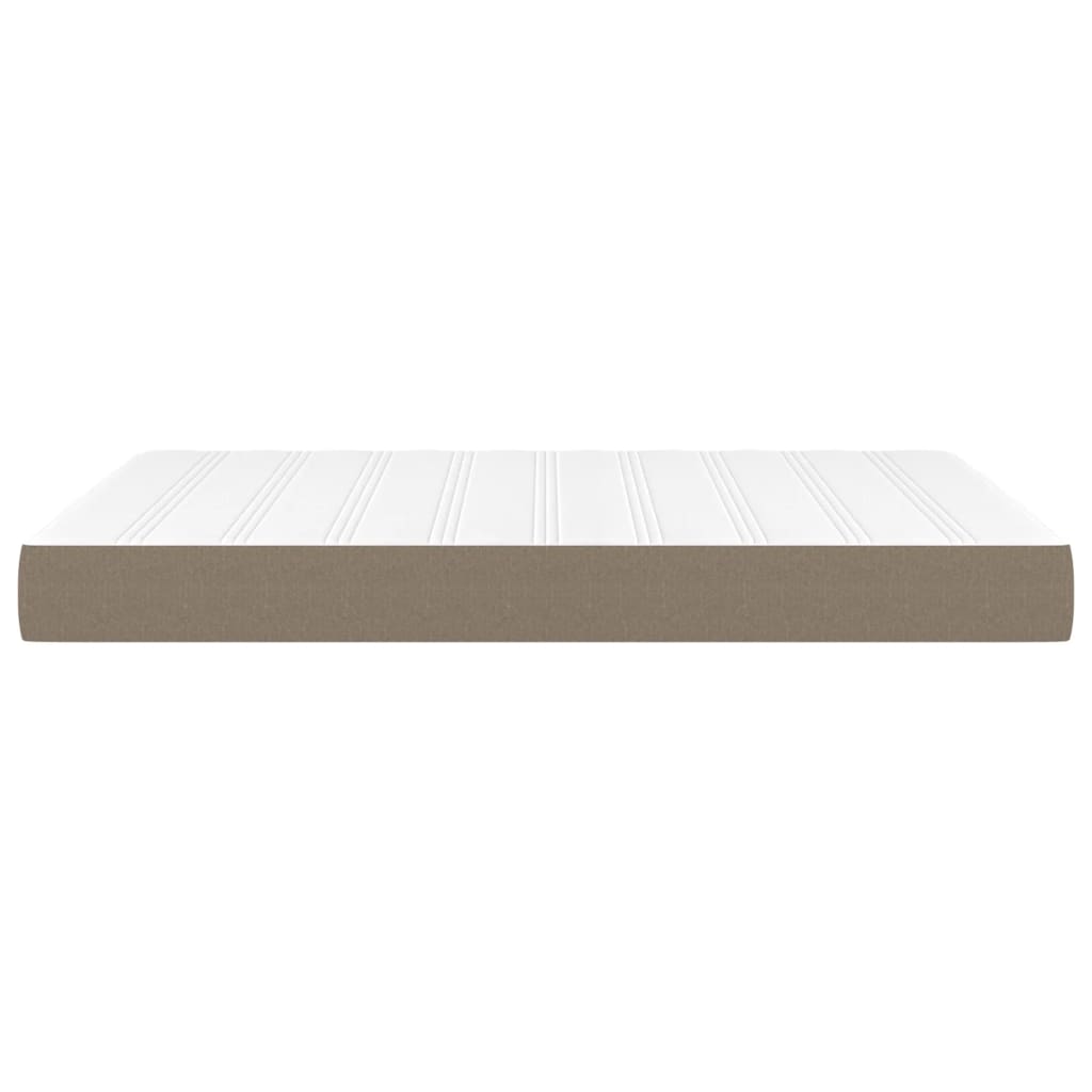 Pocketveringmatras 140x200x20 cm stof taupe