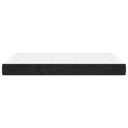 Pocketveringmatras 140x200x20 cm fluweel zwart