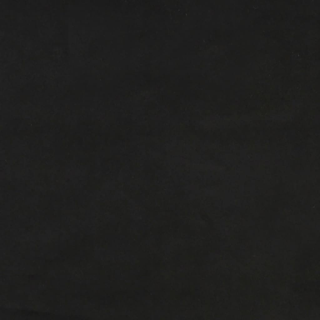 Pocketveringmatras 140x200x20 cm fluweel zwart