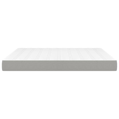 Pocketveringmatras 160x200x20 cm stof lichtgrijs