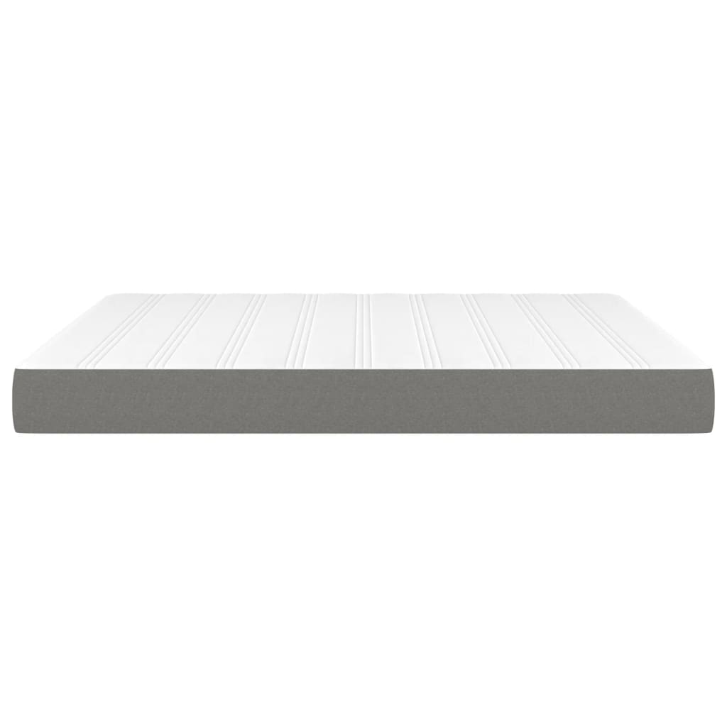 Pocketveringmatras 160x200x20 cm stof donkergrijs