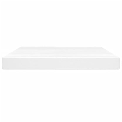 Pocketveringmatras 160x200x20 cm kunstleer wit