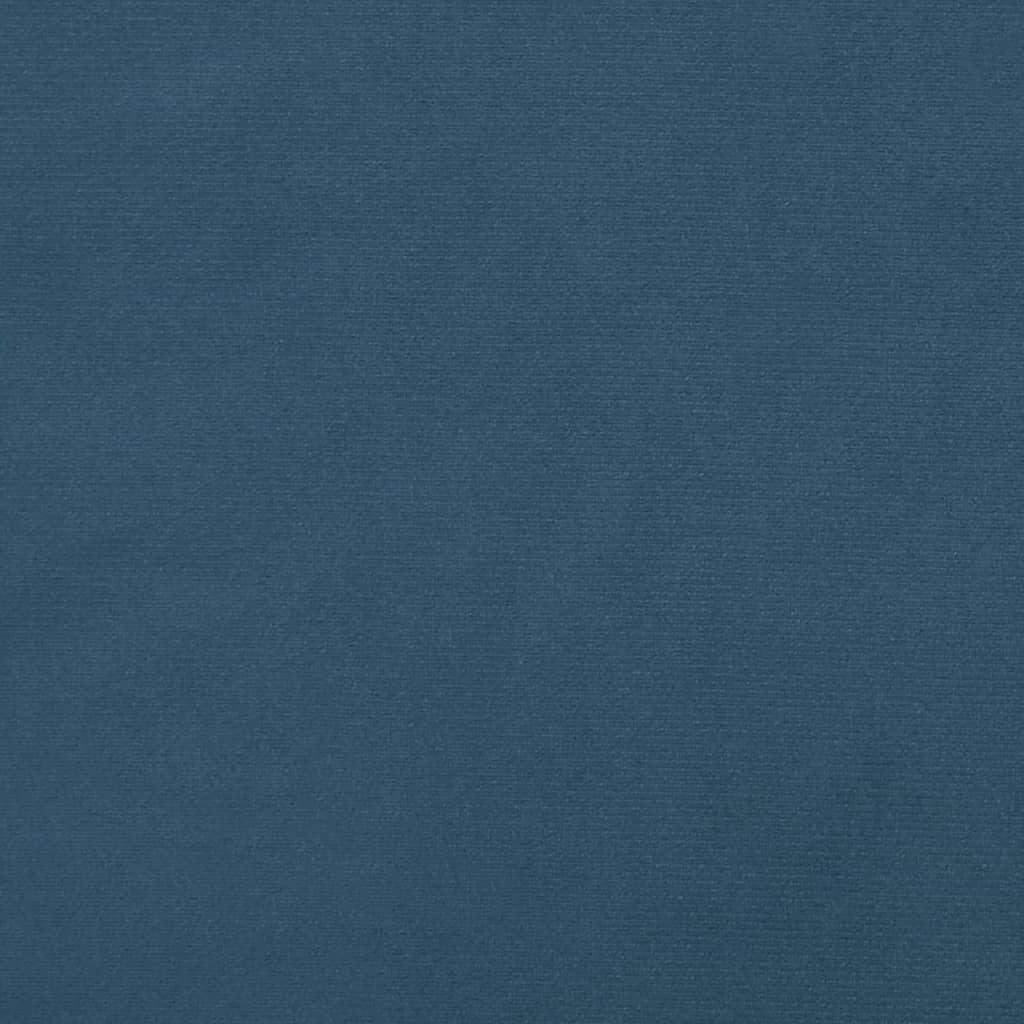 Pocketveringmatras 160x200x20 cm fluweel donkerblauw