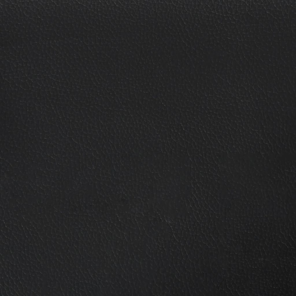 Pocketveringmatras 180x200x20 cm kunstleer zwart