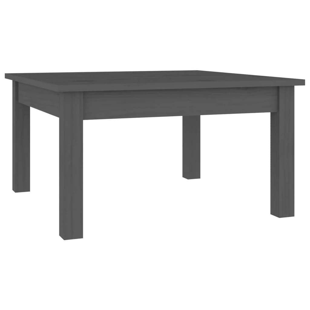 Salontafel 55x55x30 cm massief grenenhout grijs