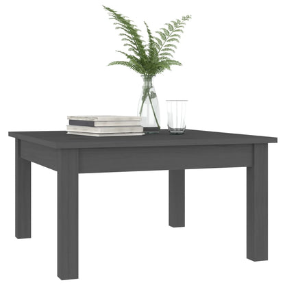 Salontafel 55x55x30 cm massief grenenhout grijs