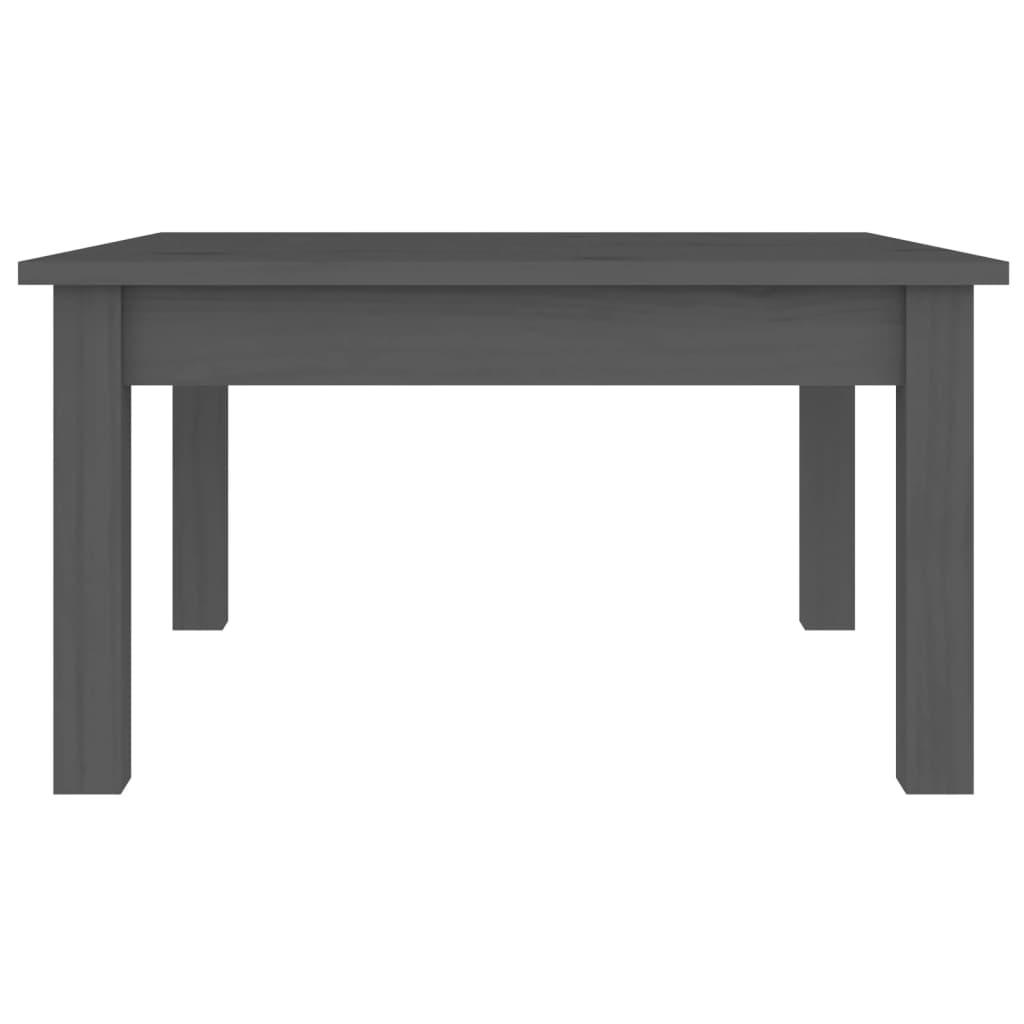Salontafel 55x55x30 cm massief grenenhout grijs