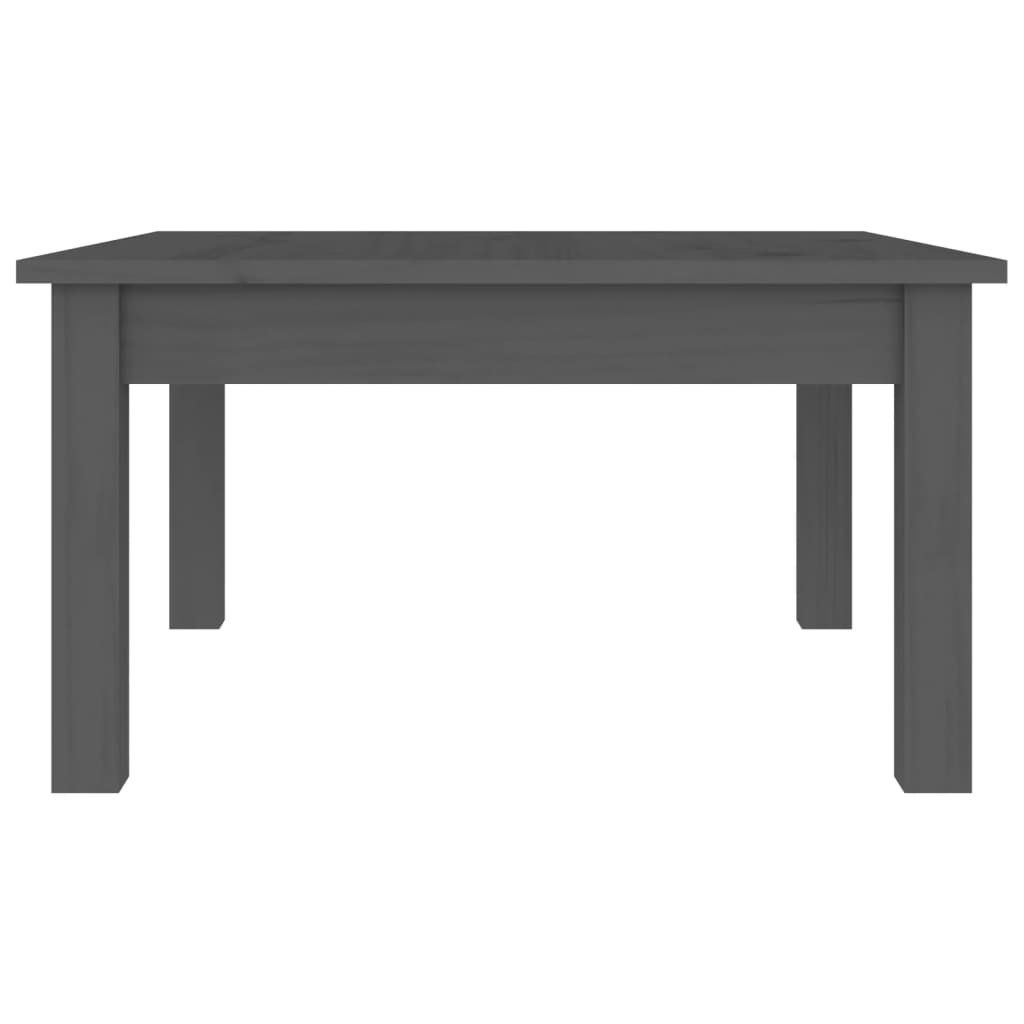 Salontafel 55x55x30 cm massief grenenhout grijs