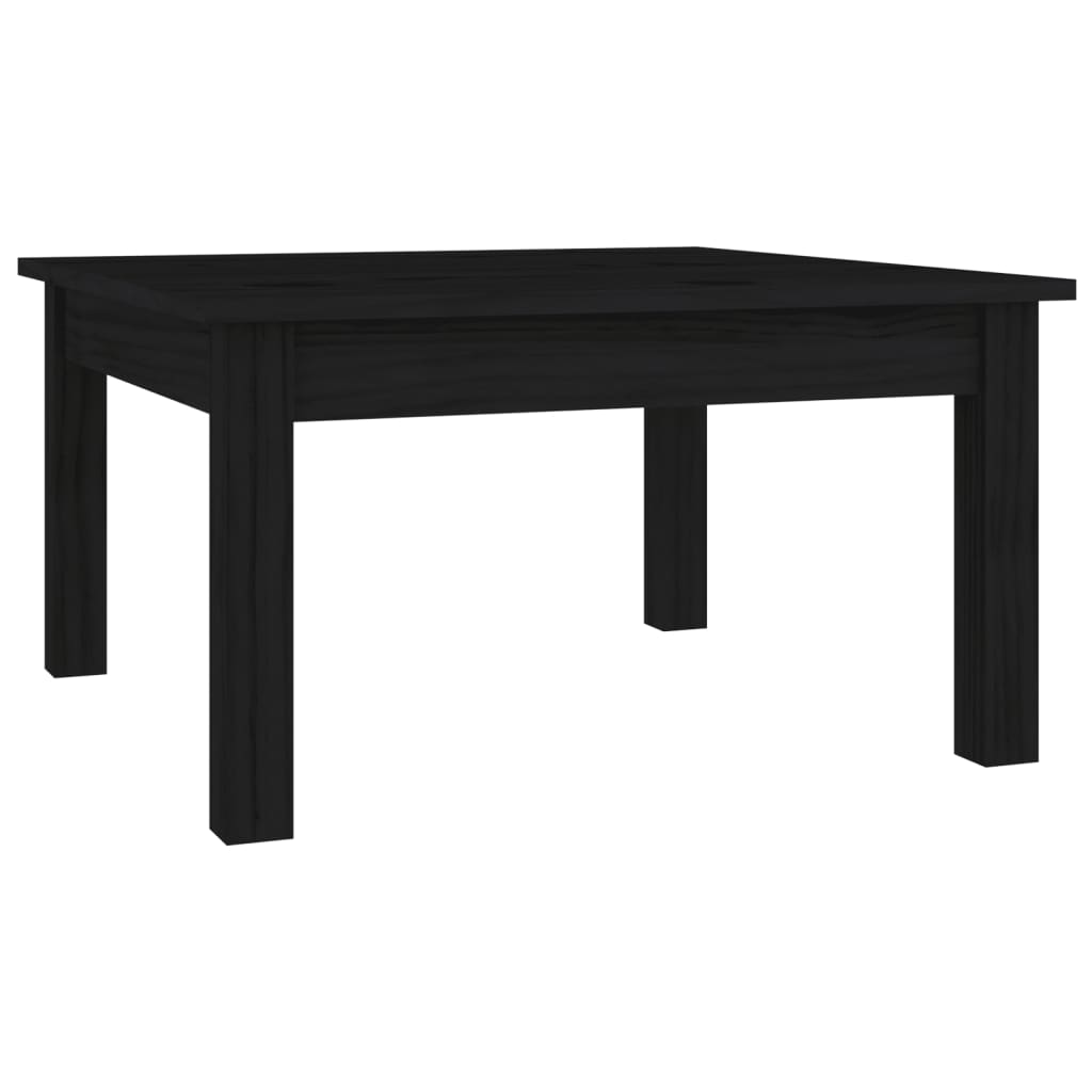 Salontafel 55x55x30 cm massief grenenhout zwart
