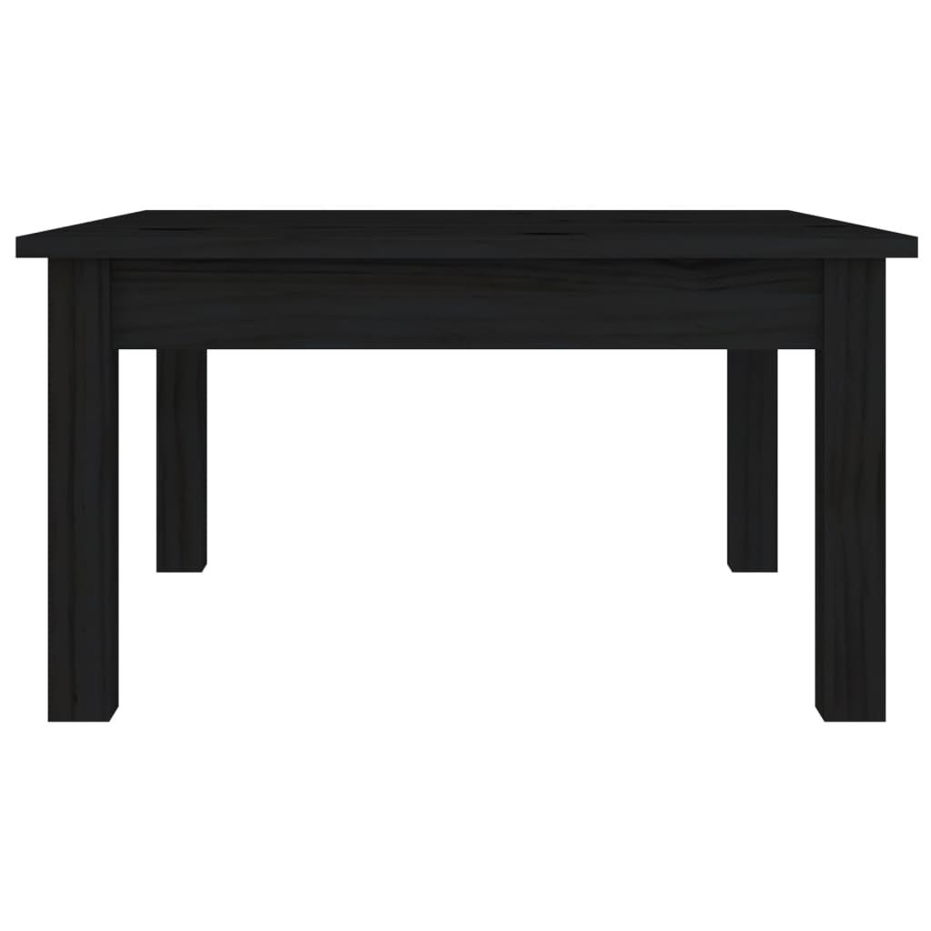 Salontafel 55x55x30 cm massief grenenhout zwart