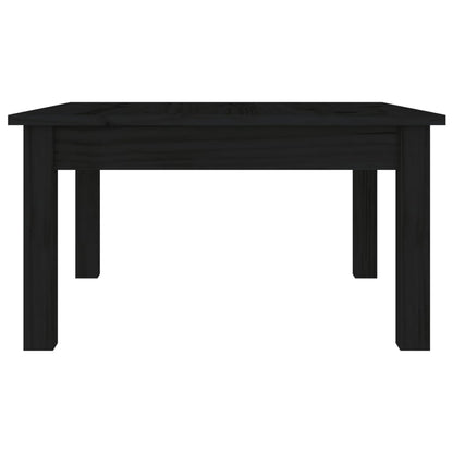 Salontafel 55x55x30 cm massief grenenhout zwart