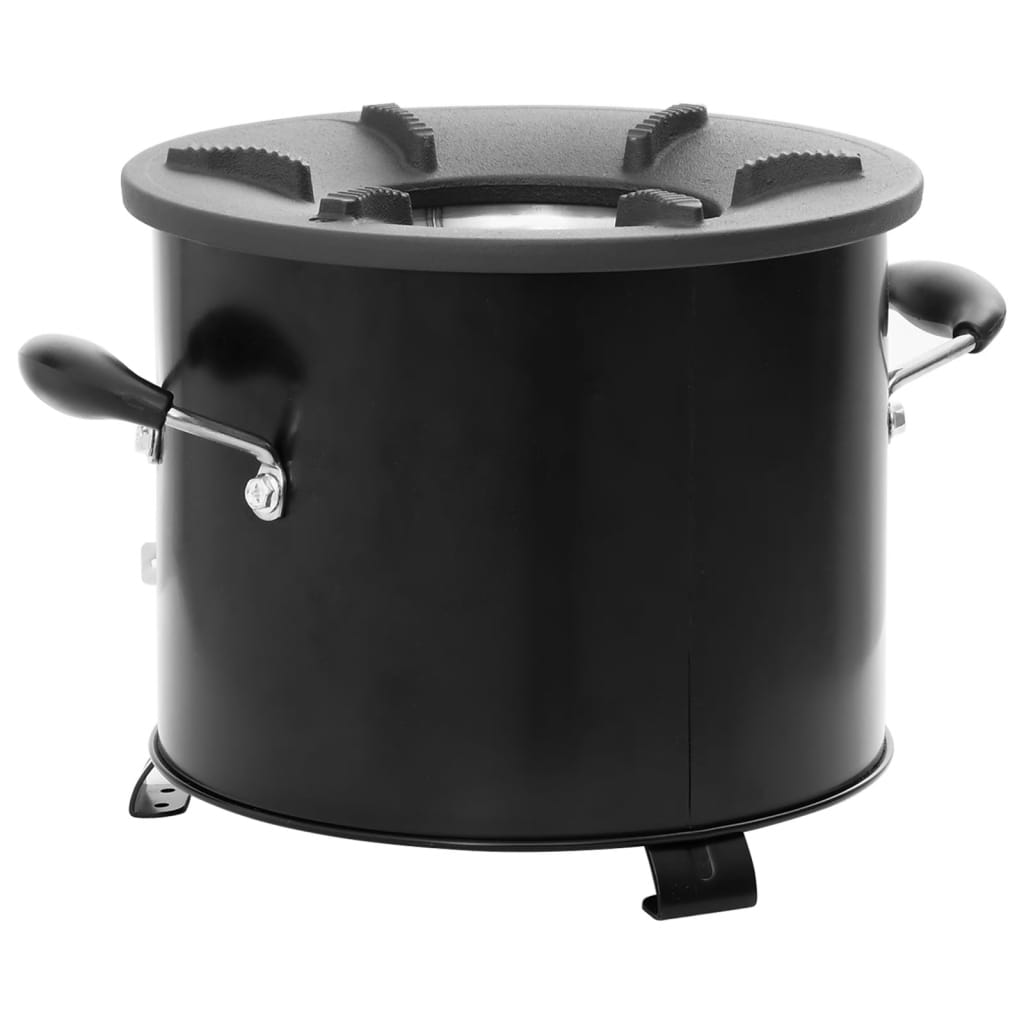 Camping houtkachel 36x26x22,5 cm metaal zwart