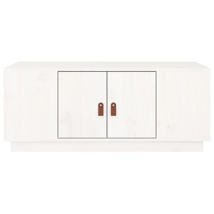 Salontafel 100x50x41 cm massief grenenhout wit