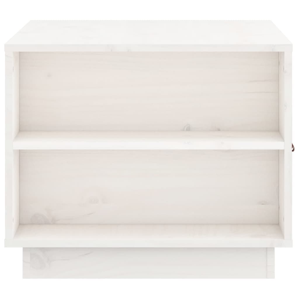 Salontafel 100x50x41 cm massief grenenhout wit