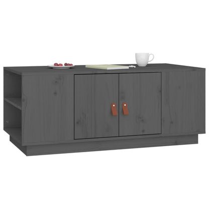 Salontafel 100x50x41 cm massief grenenhout grijs