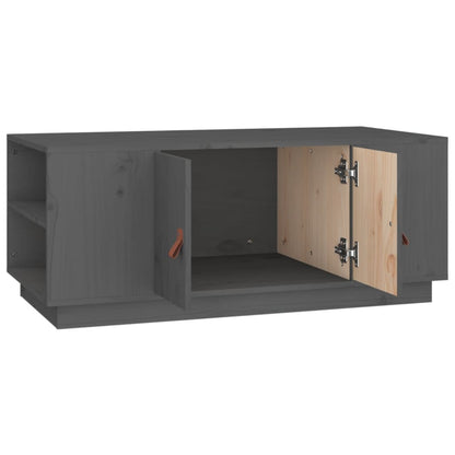 Salontafel 100x50x41 cm massief grenenhout grijs