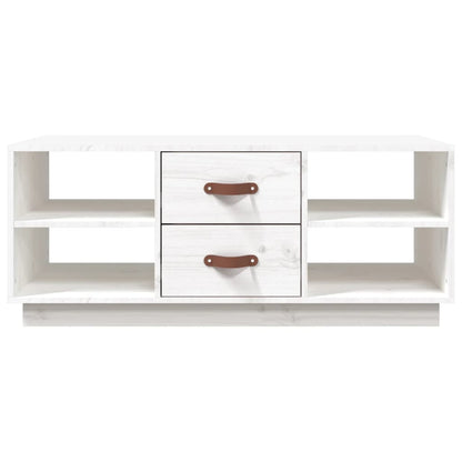 Salontafel 100x50x41 cm massief grenenhout wit