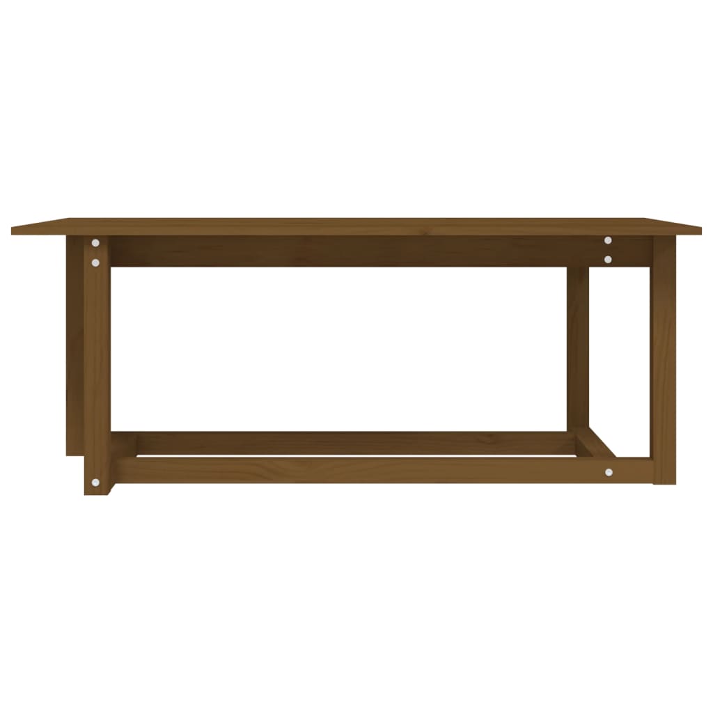 Salontafel 110x55x45 cm massief grenenhout honingbruin