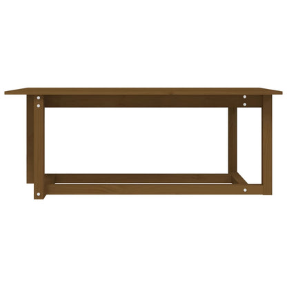 Salontafel 110x55x45 cm massief grenenhout honingbruin