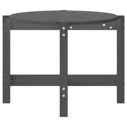 Salontafel 118x63x45 cm massief grenenhout grijs