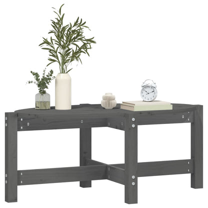 Salontafel 87x48x35 cm massief grenenhout grijs