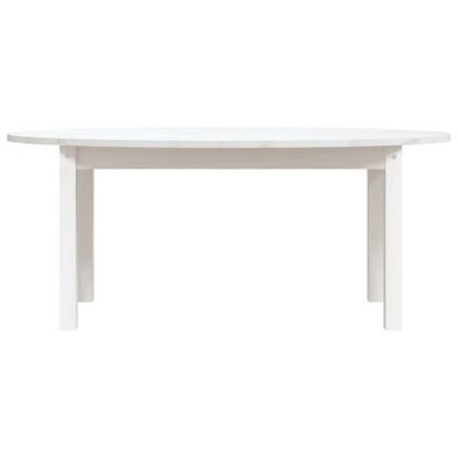 Salontafel 110x55x45 cm massief grenenhout wit