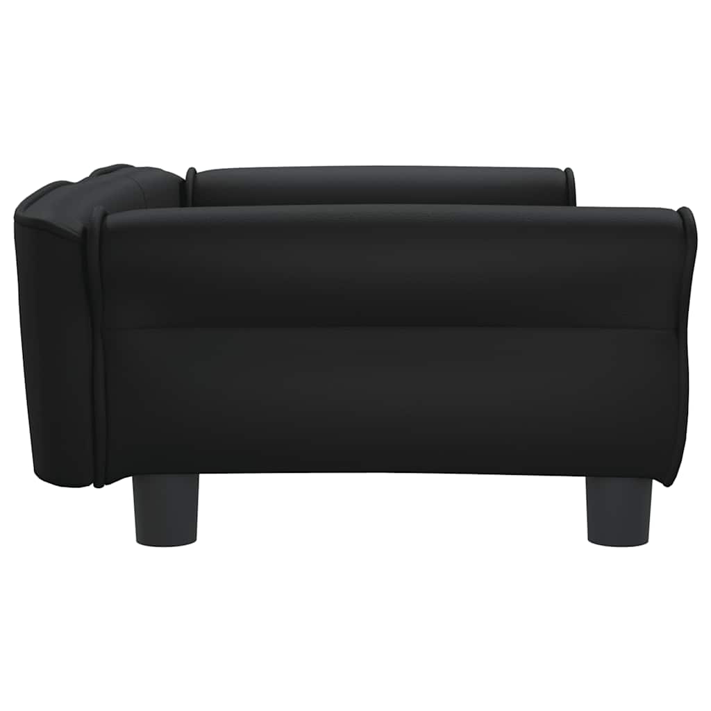 Hondenmand 95 x 55 x 30 cm Zwart Kunstleer