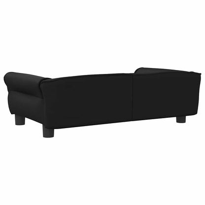 Hondenmand 95 x 55 x 30 cm Zwart Kunstleer