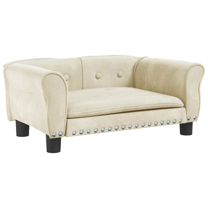 Hondenmand Kleurig 70 x 45 x 30 cm Crème Fluweel