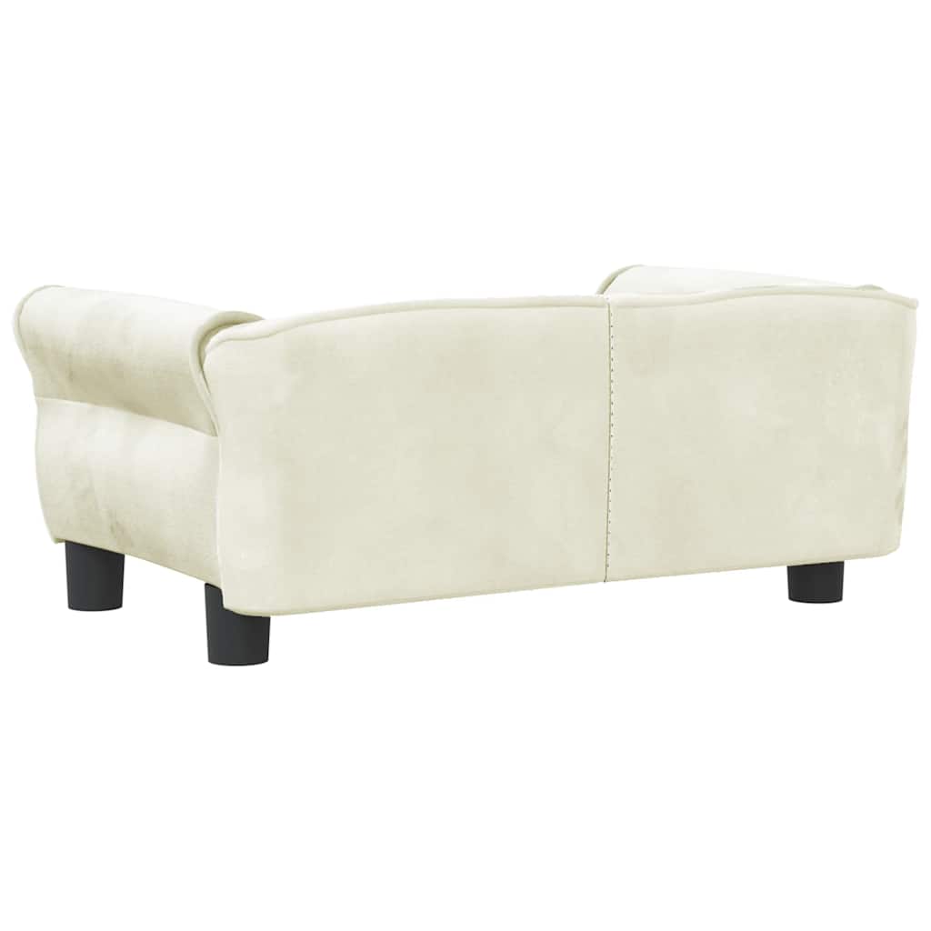 Hondenmand Kleurig 70 x 45 x 30 cm Crème Fluweel