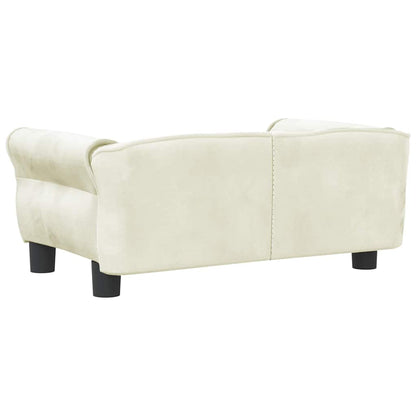 Hondenmand Kleurig 70 x 45 x 30 cm Crème Fluweel