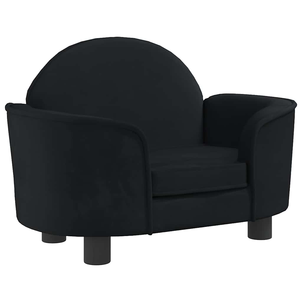 Hondenmand 66X40X45 Cm Fluweel Zwart
