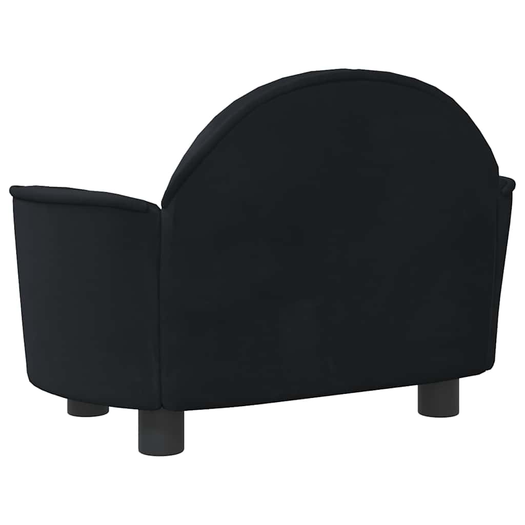 Hondenmand 66X40X45 Cm Fluweel Zwart