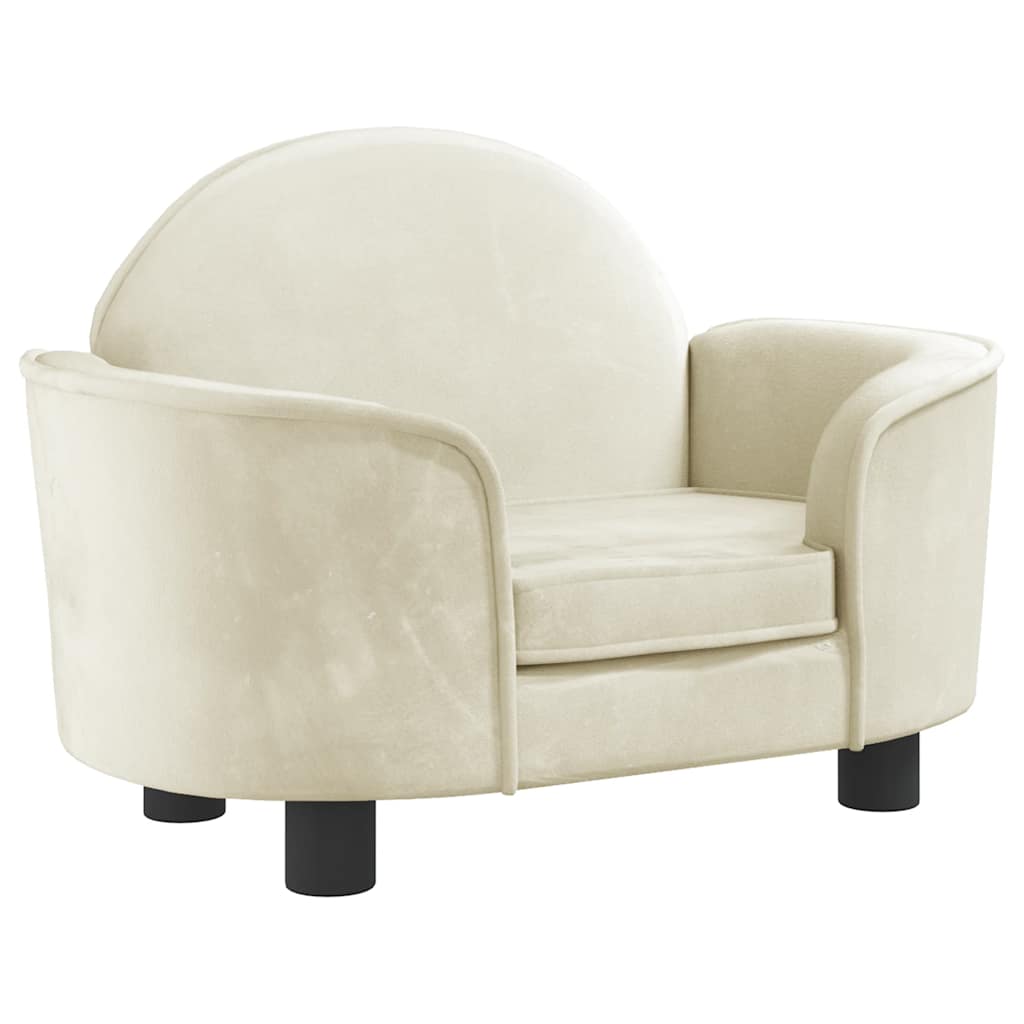 Hondenmand 66X40X45 Cm Fluweel Kleurig Crème
